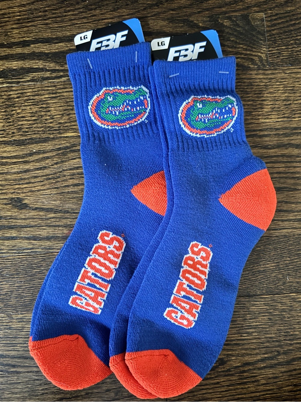 Florida Gators Crew Socks - Size Large - NWT